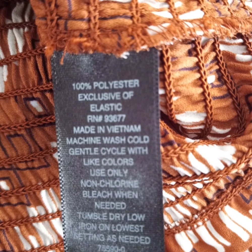 Worthington Size PS Womens Split Tie Neck Long Sleeve Blouse NWT $25 - Picture 9 of 13